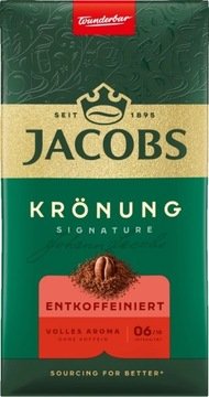 Kawa mielona Jacobs Kronung Bezkofeinowa (Entkoffeiniert) 500g