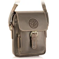 Torby męskie - Betlewski, Listonoszka, skórzana, brązowa - miniaturka - grafika 1