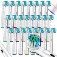 Końcówki do szczoteczek elektrycznych - 24x KOŃCÓWKI DO SZCZOTECZKI ORAL B BRAUN ELEKTRYCZNEJ ZESTAW ORALB UNIWERSALNE - miniaturka - grafika 1