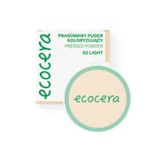 Pudry do twarzy - ECOCERA Prasowany puder koloryzujący 02 Light – naturalny beż dla jasnej do średniej karnacji 10 g - miniaturka - grafika 1