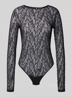 Body - Body o kroju slim fit z koronką model ‘DULIETTA’ - miniaturka - grafika 1