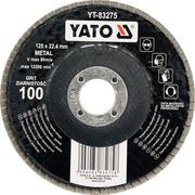 Materiały ścierne - YATO Ściernica listkowa płaska 125mm p36 YT-83271 - miniaturka - grafika 1
