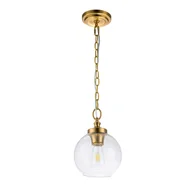 Lampy sufitowe - Tabby lampa wisząca mosiądz FE-TABBY-P-S-BB Feiss - miniaturka - grafika 1