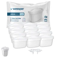 Wkłady filtrujące - Zestaw Filtrów Wessper Do Dzbanków Dafi Unimax/Brita Maxtra, 12 Szt. + Adapter - miniaturka - grafika 1