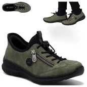 Półbuty damskie - Rieker Sneakersy Damskie Sportowe Wygodne Półbuty Wsuwane Jesienne 38 - miniaturka - grafika 1