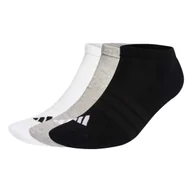 Skarpetki dla dzieci - Skarpetki adidas Cushioned Essentials Low Cut Socks 3 Pair Pack Medium Grey Heather/White/Black M - miniaturka - grafika 1
