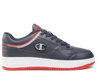 Buty dla dziewczynek - Buty dziecięce Champion S32407BS518 REBOUND LOW B GS Niebieskie - miniaturka - grafika 1