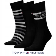 Skarpetki męskie - Tommy Hilfiger Skarpety Giftbox 3 Pary 39-42 Czarny Zestaw Prezentowy - miniaturka - grafika 1