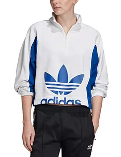 Bluzy damskie - Adidas Bluza damska Bluza, biała/Collegiate Royal, 42 FL4122 - grafika 1
