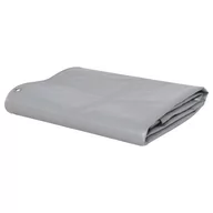 Folie budowlane - Plandeka 650 g/m, 1,5 x 10 m, szara - miniaturka - grafika 1