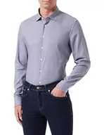 Koszule męskie - Seidensticker Męska koszula slim fit z długim rękawem, granatowy, 40 - miniaturka - grafika 1