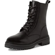 Kozaki damskie - Marco Tozzi Damskie buty Bootie Laced 2-26216-43 modne kozaki, czarne, 36 EU, czarny, 36 EU - miniaturka - grafika 1