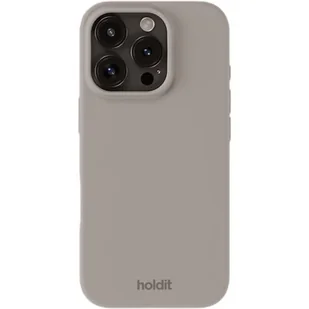 Holdit Silicone Case iPhone 16 Pro Taupe - Etui i futerały do telefonów - miniaturka - grafika 1