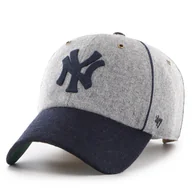 Czapki męskie - Czapka z daszkiem 47 Brand MLB New York Yankees B-BRKCU17WIS Szary - miniaturka - grafika 1