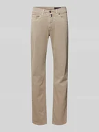 Spodnie męskie - Chinosy o kroju tapered fit z 5 kieszeniami model ‘Lyon’ - miniaturka - grafika 1