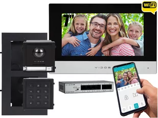 Jednorodzinny wideodomofon IP Vidos ONE M2010 A2000-G/D Kamera Aplikacja Szyfrator Podtynkowy - Wideodomofony - miniaturka - grafika 1