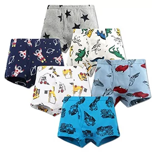 Little Hand Boy's Garçons Bokserki Sous-vêtements Pour Bébé Bielizna Les Enfants Bokserki Figi, l'automobile, 6-7 lat - Majtki damskie - miniaturka - grafika 1