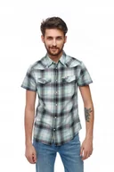 Koszule męskie - WRANGLER WESTERN SHIRT GREEN SPRAY W5J0ORXHR M - miniaturka - grafika 1