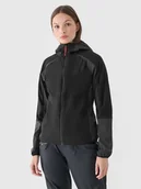 Kurtki i kamizelki sportowe damskie - 4F Kurtka skiturowa Primaloft Active damska - czarna XXL - miniaturka - grafika 1