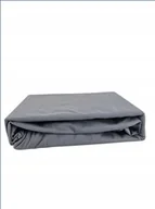 Prześcieradła - PRZEŚCIERADŁO Z GUMKĄ SZARE 160x220 Jersey PREMIUM GRUBE Bawełna 100% - miniaturka - grafika 1