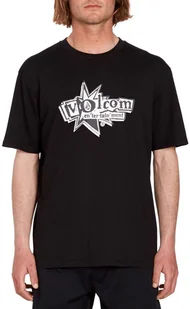 t-shirt męski VOLCOM V ENTERTAINMENT TEE Black - Koszulki męskie - miniaturka - grafika 1