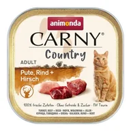 Mokra karma dla kotów - animonda Carny mokra karma dla kota dorosłego Country Indyk, wołowina, jeleń 64x100 g - miniaturka - grafika 1