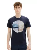 Koszulki męskie - TOM TAILOR Koszulka męska 1036323, 10668-Sky Captain Blue, XXL, 10668 - Sky Captain Blue, XXL - miniaturka - grafika 1