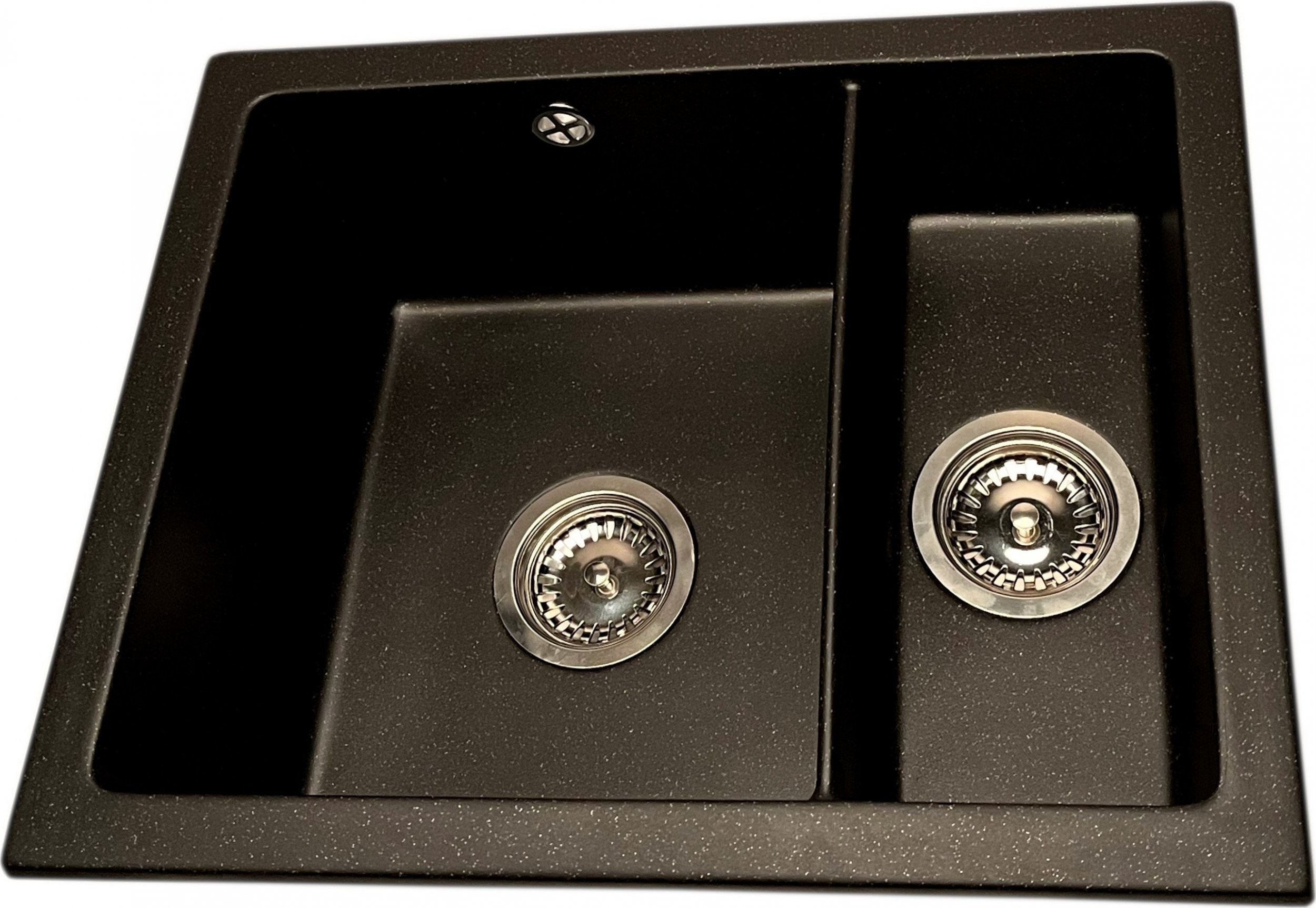 Zlewozmywak PREHNIT Zlewozmywak podblatowy AQVA PRO czarny metalik