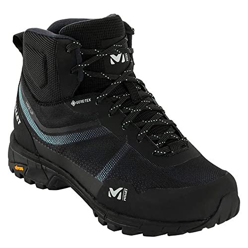 MILLET Hike Up Mid GTX W, damskie buty trekkingowe, czarny i srebrny, 42.5 EU