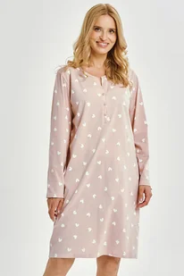 Koszula nocna Nori jasnoróżowa 4XL - Bielizna nocna Koszula nocna Nori jasnoróżowa 4XL - Bielizna nocna - miniaturka - grafika 1