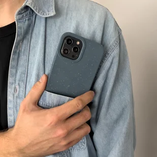Eco Case etui iPhone 14 Pro Max silikonowy degradowalny pokrowiec granatowe - Etui i futerały do telefonów - miniaturka - grafika 8
