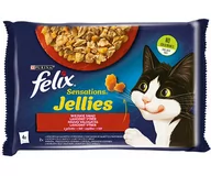 Mokra karma dla kotów - FELIX Sensations Wiejskie Smaki w galaretce z wołowiną i kurczakiem 4x85g - miniaturka - grafika 1