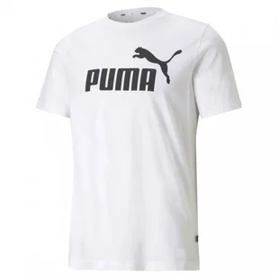 Męski t-shirt z nadrukiem PUMA ESS LOGO TEE - Koszulki sportowe męskie - miniaturka - grafika 1