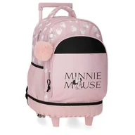 Plecaki - Joumma Disney Minnie Heads Plecak kompaktowy 2 kółka Różowy 33x44x21 cm Poliester 30,24L, Różowy kolor, Talla única, Kompaktowy plecak 2 koła - miniaturka - grafika 1