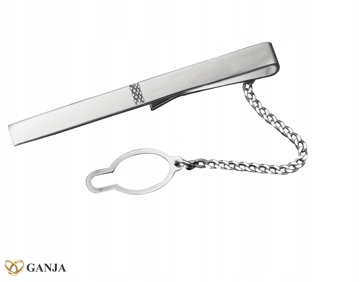 Rodowana Spinka do krawata 925+GRAWER SK04