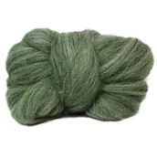 Pasmanteria - Wełna, Czesanka Polska, 10G- Melanż Zielony - miniaturka - grafika 1