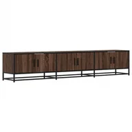 Szafki RTV - vidaXL Szafka pod TV brązowa dąb 210x35x41 cm materiał drewnopochodny - miniaturka - grafika 1