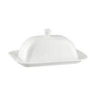 Inne naczynia kuchenne - Maselnica porcelanowa 21 cm x 14,5 cm WHITE PRINCESS - miniaturka - grafika 1