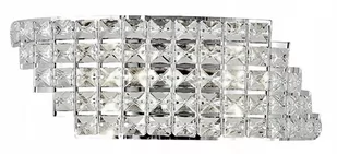 Lampa Ścienna Kinkiet Glamour Kryształowa Chrome - Lampy ścienne - miniaturka - grafika 1