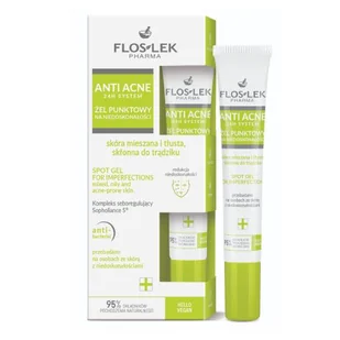 FLOS-LEK Żel punktowy na niedoskonałości, 20ml - Kremy do twarzy - miniaturka - grafika 1