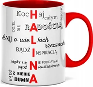 Kubki - FOTO Kubek imieniem napisem nadrukiem ZDJĘCIEM DLA HALINY IMIĘ HALINA - miniaturka - grafika 1
