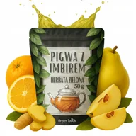 Herbata - Herbata zielona PIGWA Z IMBIREM 50 g ROZGRZEWAJĄCA IMBIR PIGWA I POMARAŃCZĄ - miniaturka - grafika 1
