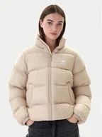 Kurtki damskie - adidas Kurtka zimowa adicolor JX2947 Beżowy Regular Fit - miniaturka - grafika 1