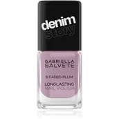Lakiery do paznokci - Gabriella Salvete Denim Story długotrwały lakier do paznokci odcień 06 Faded Plum 11 ml - miniaturka - grafika 1