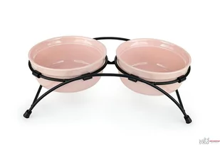 Miski ceramiczne na stojaku metalowym - Miski dla psów - miniaturka - grafika 1