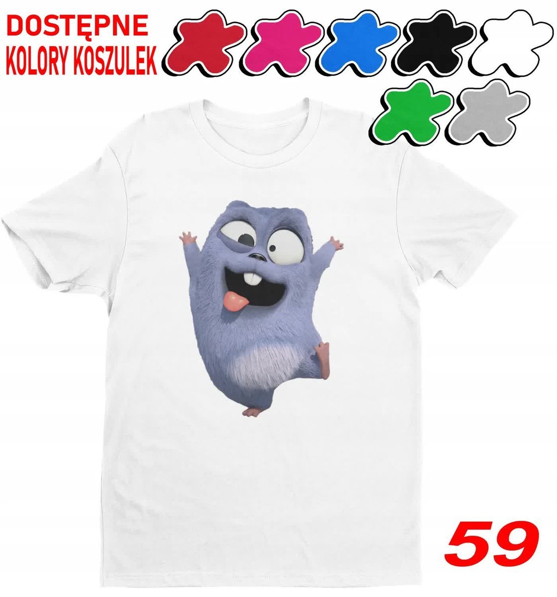 Dziecięca Koszulka Z Nadrukiem Duży Wybór Lemingi Grizzly -L 146-152