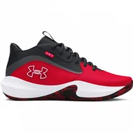 Buty sportowe męskie - Buty do koszykówki uniseks Under Armour UA Lockdown 7 - czerwone - miniaturka - grafika 1