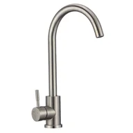 Baterie kuchenne - Bateria kuchenna Boco stal szczotkowana z wylewką U Kuchinox - miniaturka - grafika 1