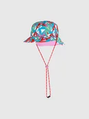 Czapki damskie - 4F Kapelusz dwustronny bucket hat uniseks - różowy L/XL - miniaturka - grafika 1