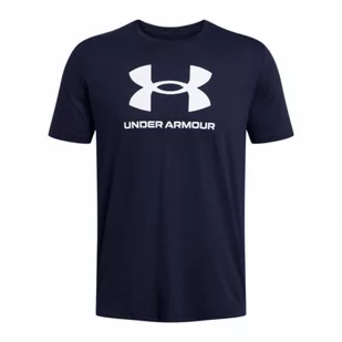 Męski t-shirt z nadrukiem Under Armour UA Sportstyle Logo Update SS - granatowy - UNDER ARMOUR - Koszulki sportowe męskie - miniaturka - grafika 1